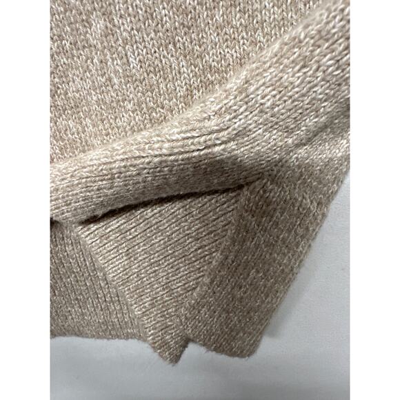 Loft Boatneck Oatmeal Knit Sweater Neutral Neck Detail NWOT Small Work Casual - Picture 8 of 10